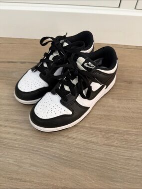 Nike Dunks Kids Black and White Low-Top Sneakers